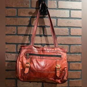 Vintage deep reddish/brown purse